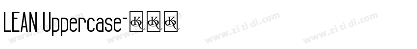 LEAN Uppercase字体转换